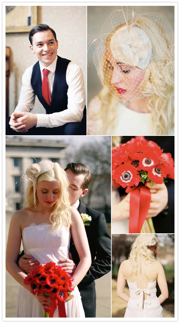 Accessoires tête originaux pour tenue mariage anglais moderne par Edwina Ibbotson