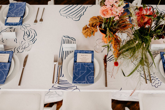 Un mariage d'automne DIY plein de réflexion... avec des kilts !