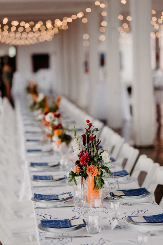Un mariage d'automne DIY plein de réflexion... avec des kilts !