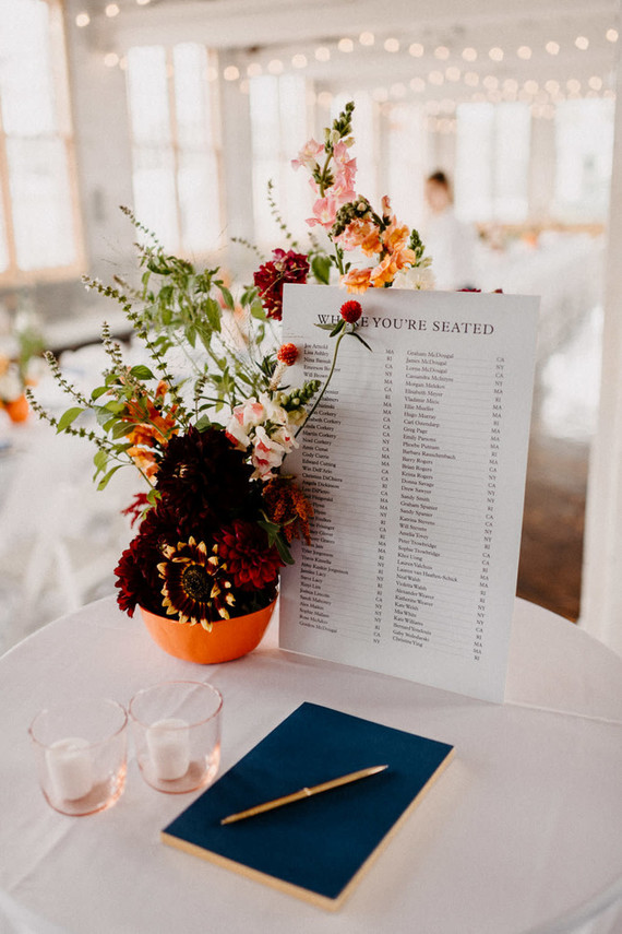 Un mariage d'automne DIY plein de réflexion... avec des kilts !