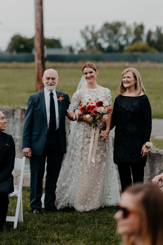Un mariage d'automne DIY plein de réflexion... avec des kilts !